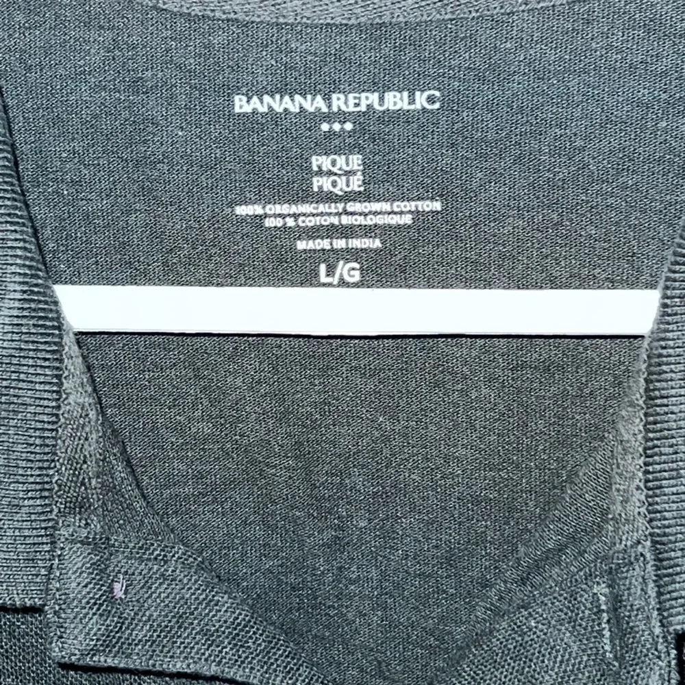 Banana Republic Organic Cotton Green Polo L | Casual, Stylish Comfort